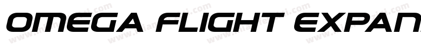 Omega Flight Expanded Regular字体转换